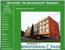 Tablet Screenshot of ms-bannewitz.de